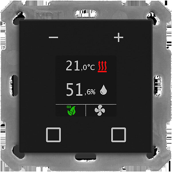 MDT technologies KNX Raumtemperaturregler Smart 55,schwarzmatt SCN-RTR55S06.01